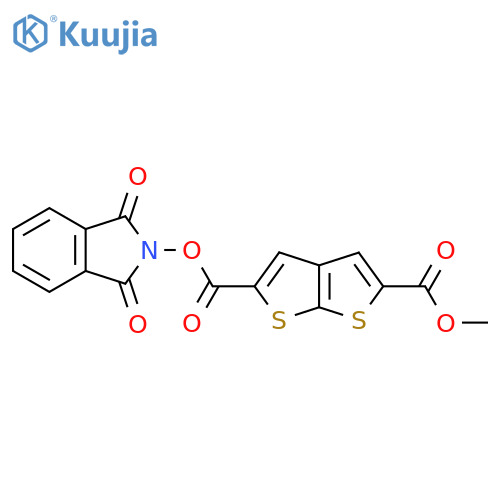 2-(1,3-dioxo-2,3-dihydro-1H-isoindol-2-yl) 5-methyl thieno[2,3-b]thiophene-2,5-dicarboxylate structure
