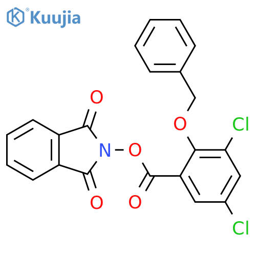 1,3-dioxo-2,3-dihydro-1H-isoindol-2-yl 2-(benzyloxy)-3,5-dichlorobenzoate structure