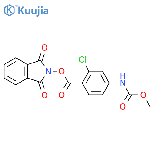 1,3-dioxo-2,3-dihydro-1H-isoindol-2-yl 2-chloro-4-[(methoxycarbonyl)amino]benzoate structure