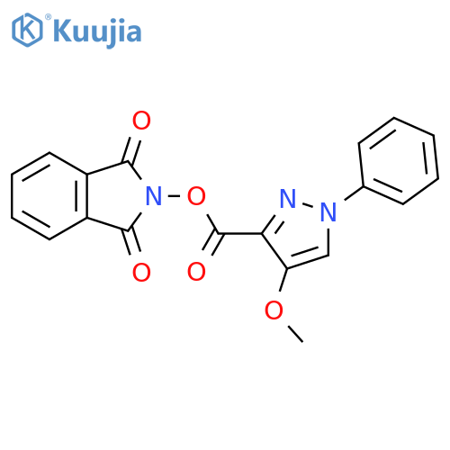 1,3-dioxo-2,3-dihydro-1H-isoindol-2-yl 4-methoxy-1-phenyl-1H-pyrazole-3-carboxylate structure
