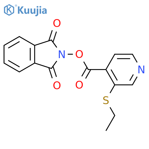 1,3-dioxo-2,3-dihydro-1H-isoindol-2-yl 3-(ethylsulfanyl)pyridine-4-carboxylate structure