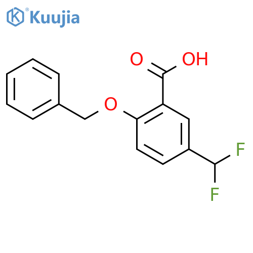 2-(Benzyloxy)-5-(difluoromethyl)benzoic acid structure