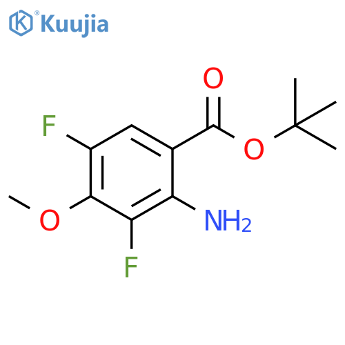 1,1-Dimethylethyl 2-amino-3,5-difluoro-4-methoxybenzoate structure