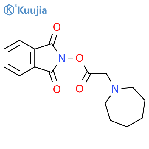 1,3-dioxo-2,3-dihydro-1H-isoindol-2-yl 2-(azepan-1-yl)acetate structure