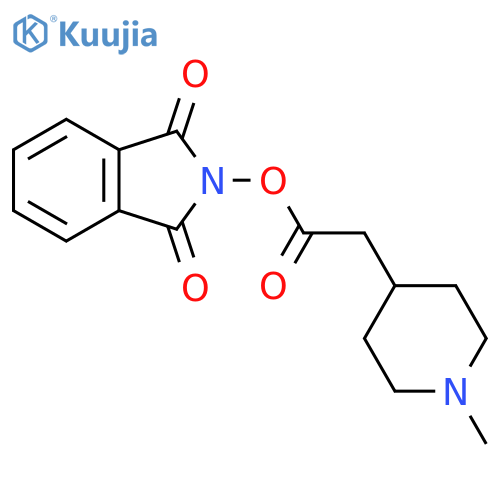 1,3-dioxo-2,3-dihydro-1H-isoindol-2-yl 2-(1-methylpiperidin-4-yl)acetate structure