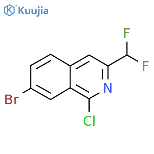 7-Bromo-1-chloro-3-(difluoromethyl)isoquinoline structure