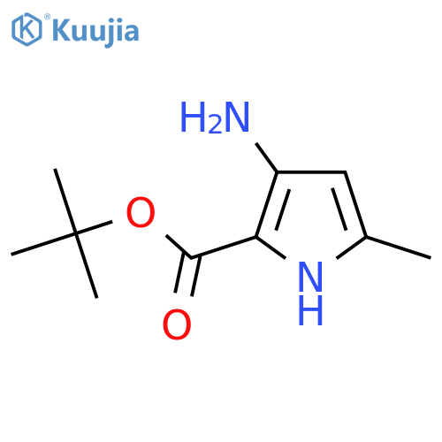 Tert-butyl 3-amino-5-methyl-1H-pyrrole-2-carboxylate structure