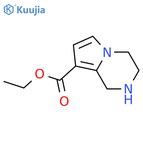 Ethyl 1,2,3,4-tetrahydropyrrolo[1,2-a]pyrazine-8-carboxylate structure