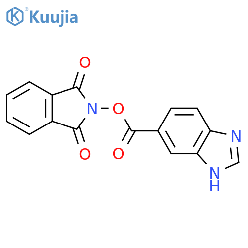 1,3-dioxo-2,3-dihydro-1H-isoindol-2-yl 1H-1,3-benzodiazole-5-carboxylate structure