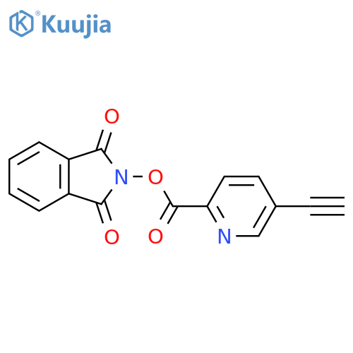 1,3-dioxo-2,3-dihydro-1H-isoindol-2-yl 5-ethynylpyridine-2-carboxylate structure
