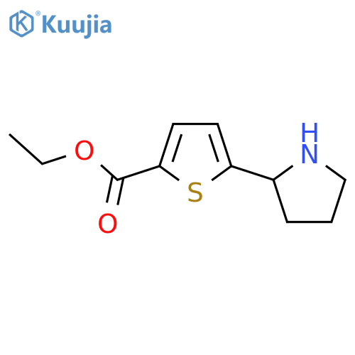 Ethyl 5-pyrrolidin-2-ylthiophene-2-carboxylate structure