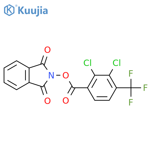 1,3-dioxo-2,3-dihydro-1H-isoindol-2-yl 2,3-dichloro-4-(trifluoromethyl)benzoate structure
