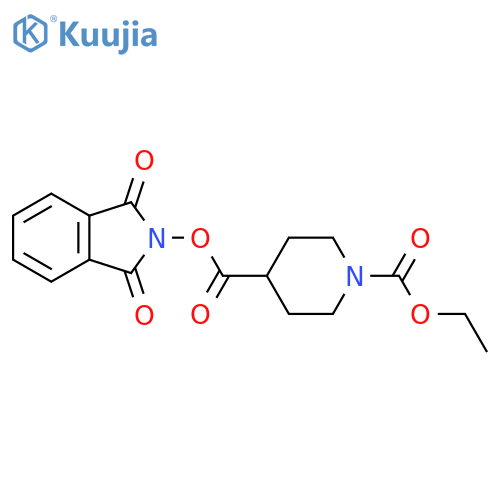 4-(1,3-dioxo-2,3-dihydro-1H-isoindol-2-yl) 1-ethyl piperidine-1,4-dicarboxylate structure