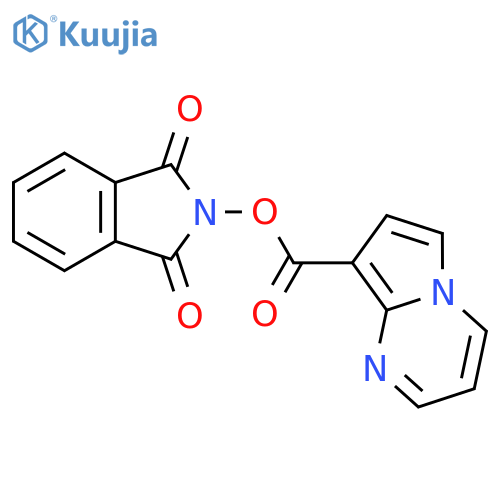 1,3-dioxo-2,3-dihydro-1H-isoindol-2-yl pyrrolo[1,2-a]pyrimidine-8-carboxylate structure