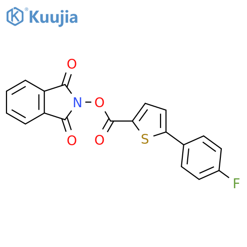 1,3-dioxo-2,3-dihydro-1H-isoindol-2-yl 5-(4-fluorophenyl)thiophene-2-carboxylate structure