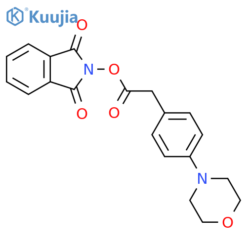 1,3-dioxo-2,3-dihydro-1H-isoindol-2-yl 2-[4-(morpholin-4-yl)phenyl]acetate structure