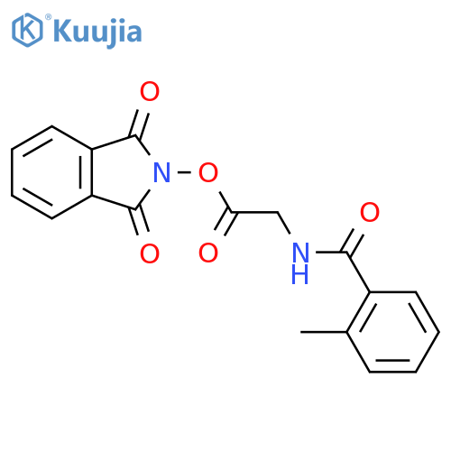 1,3-dioxo-2,3-dihydro-1H-isoindol-2-yl 2-[(2-methylphenyl)formamido]acetate structure