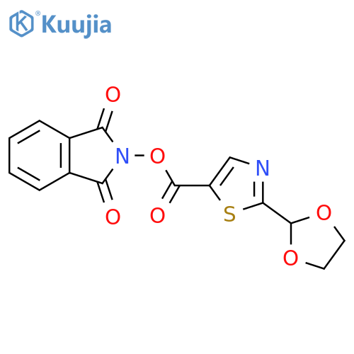 1,3-dioxo-2,3-dihydro-1H-isoindol-2-yl 2-(1,3-dioxolan-2-yl)-1,3-thiazole-5-carboxylate structure