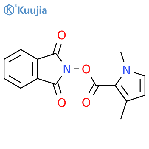 1,3-dioxo-2,3-dihydro-1H-isoindol-2-yl 1,3-dimethyl-1H-pyrrole-2-carboxylate structure