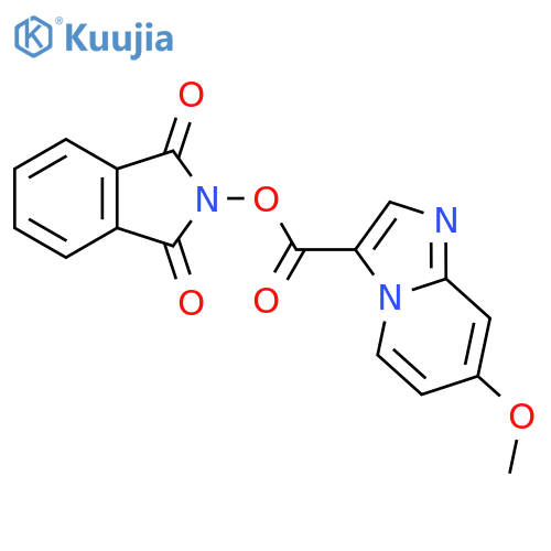 1,3-dioxo-2,3-dihydro-1H-isoindol-2-yl 7-methoxyimidazo[1,2-a]pyridine-3-carboxylate structure