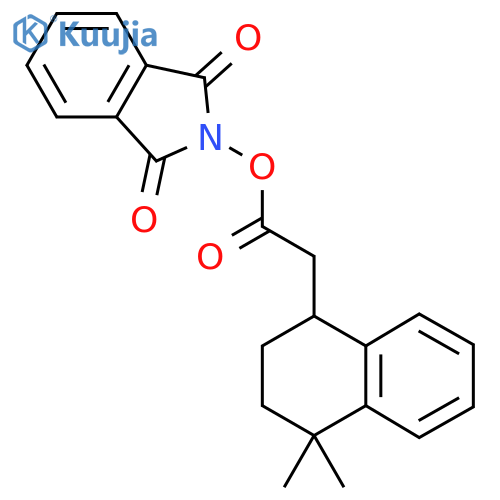 1,3-dioxo-2,3-dihydro-1H-isoindol-2-yl 2-(4,4-dimethyl-1,2,3,4-tetrahydronaphthalen-1-yl)acetate structure