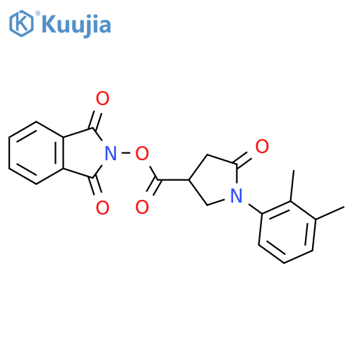 1,3-dioxo-2,3-dihydro-1H-isoindol-2-yl 1-(2,3-dimethylphenyl)-5-oxopyrrolidine-3-carboxylate structure