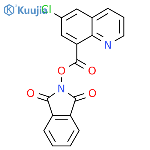 1,3-dioxo-2,3-dihydro-1H-isoindol-2-yl 6-chloroquinoline-8-carboxylate structure
