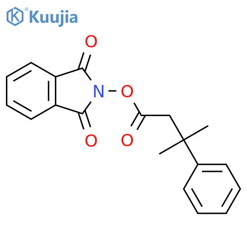1,3-dioxo-2,3-dihydro-1H-isoindol-2-yl 3-methyl-3-phenylbutanoate structure
