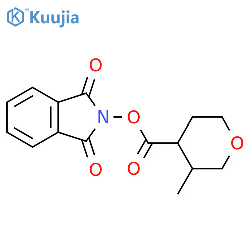 1,3-dioxo-2,3-dihydro-1H-isoindol-2-yl 3-methyloxane-4-carboxylate structure