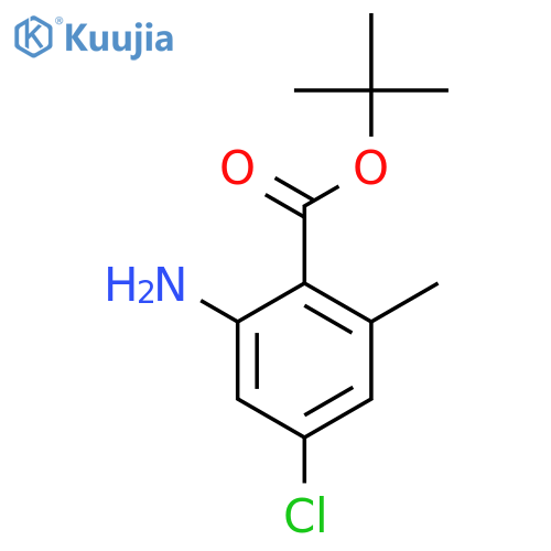 Tert-butyl 2-amino-4-chloro-6-methylbenzoate structure