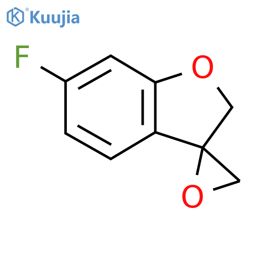 6-Fluorospiro[2H-1-benzofuran-3,2'-oxirane] structure