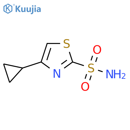 4-Cyclopropyl-1,3-thiazole-2-sulfonamide structure