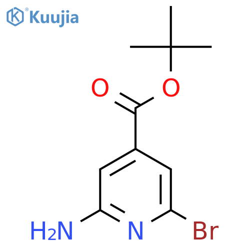 tert-Butyl 2-amino-6-bromoisonicotinate structure