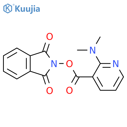 1,3-dioxo-2,3-dihydro-1H-isoindol-2-yl 2-(dimethylamino)pyridine-3-carboxylate structure