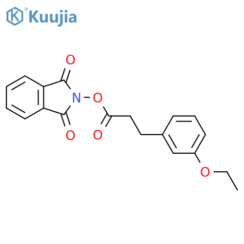 1,3-dioxo-2,3-dihydro-1H-isoindol-2-yl 3-(3-ethoxyphenyl)propanoate structure