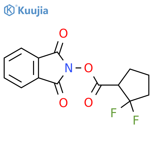 1,3-dioxo-2,3-dihydro-1H-isoindol-2-yl 2,2-difluorocyclopentane-1-carboxylate structure