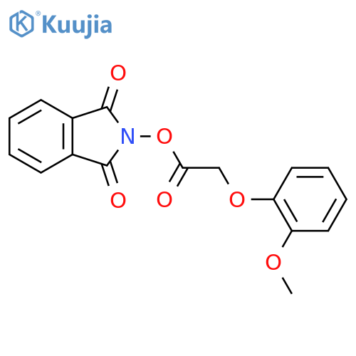 1,3-dioxo-2,3-dihydro-1H-isoindol-2-yl 2-(2-methoxyphenoxy)acetate structure