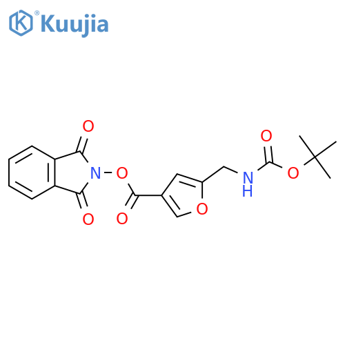 1,3-dioxo-2,3-dihydro-1H-isoindol-2-yl 5-({[(tert-butoxy)carbonyl]amino}methyl)furan-3-carboxylate structure