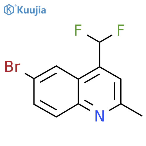 6-Bromo-4-(difluoromethyl)-2-methylquinoline structure