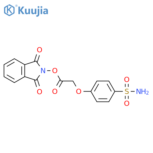 1,3-dioxo-2,3-dihydro-1H-isoindol-2-yl 2-(4-sulfamoylphenoxy)acetate structure