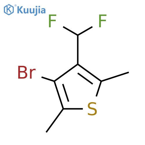 3-Bromo-4-(difluoromethyl)-2,5-dimethylthiophene structure
