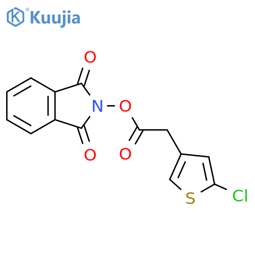1,3-dioxo-2,3-dihydro-1H-isoindol-2-yl 2-(5-chlorothiophen-3-yl)acetate structure