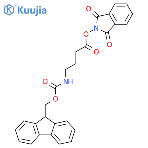 1,3-dioxo-2,3-dihydro-1H-isoindol-2-yl 4-({[(9H-fluoren-9-yl)methoxy]carbonyl}amino)butanoate structure