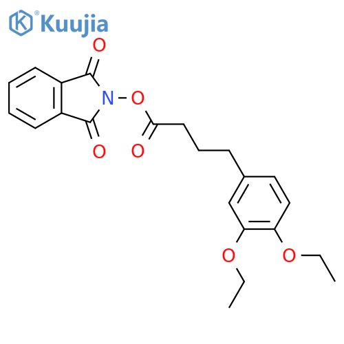 1,3-dioxo-2,3-dihydro-1H-isoindol-2-yl 4-(3,4-diethoxyphenyl)butanoate structure