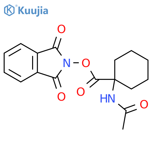 1,3-dioxo-2,3-dihydro-1H-isoindol-2-yl 1-acetamidocyclohexane-1-carboxylate structure