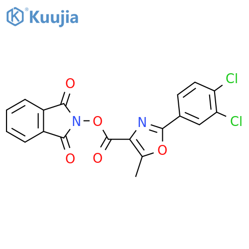 1,3-dioxo-2,3-dihydro-1H-isoindol-2-yl 2-(3,4-dichlorophenyl)-5-methyl-1,3-oxazole-4-carboxylate structure