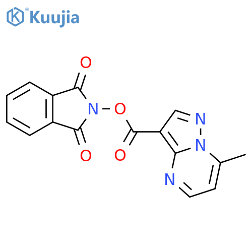 1,3-dioxo-2,3-dihydro-1H-isoindol-2-yl 7-methylpyrazolo[1,5-a]pyrimidine-3-carboxylate structure