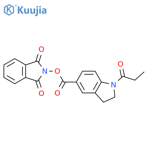 1,3-dioxo-2,3-dihydro-1H-isoindol-2-yl 1-propanoyl-2,3-dihydro-1H-indole-5-carboxylate structure