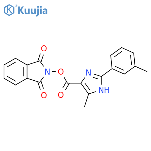1,3-dioxo-2,3-dihydro-1H-isoindol-2-yl 5-methyl-2-(3-methylphenyl)-1H-imidazole-4-carboxylate structure