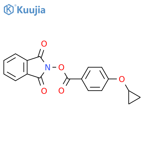 1,3-dioxo-2,3-dihydro-1H-isoindol-2-yl 4-cyclopropoxybenzoate structure